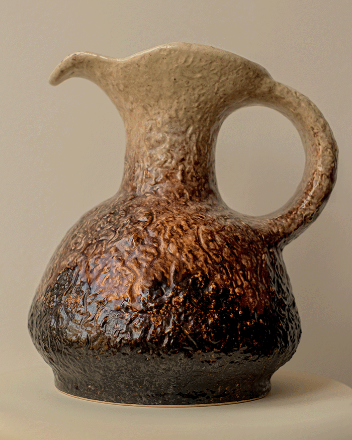 Vintage Pottery Lava Vase
