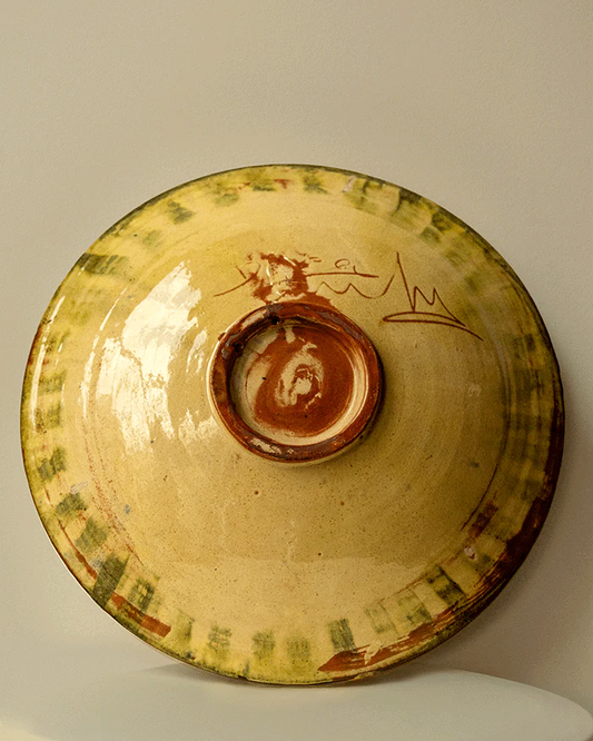 Catalan Ceramic Plate with Winemaking Theme