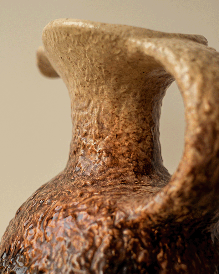 Vintage Pottery Lava Vase
