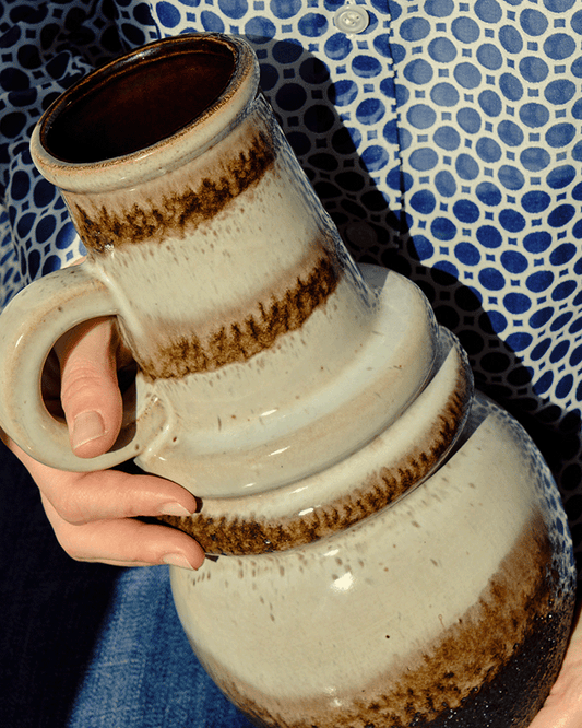 West German Fat Lava vase