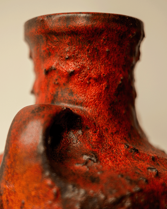 West German Fat Lava Vase