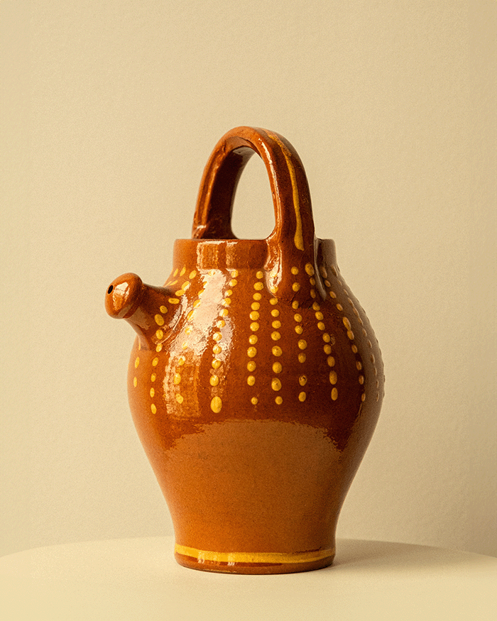 Glazed Terracotta Botijo