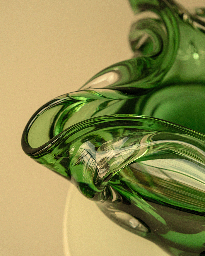 Mid-Century Murano Sommerso Glass Centerpiece