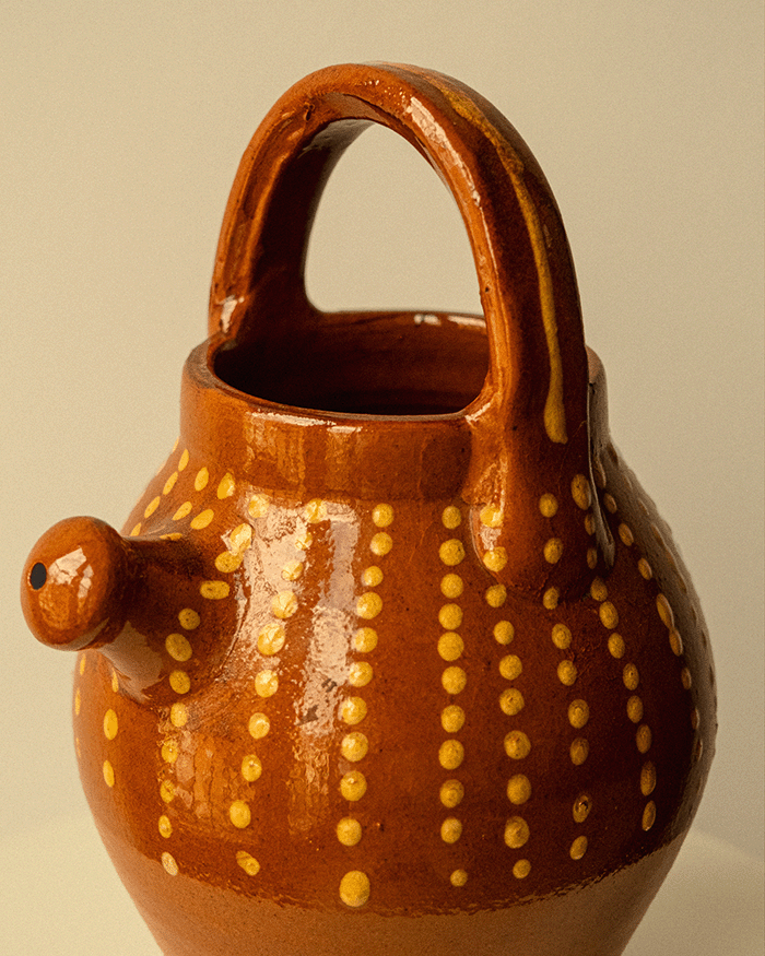 Glazed Terracotta Botijo
