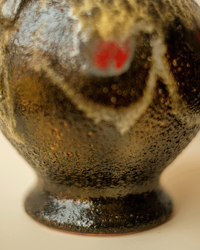 Fat Lava Jug Vase
