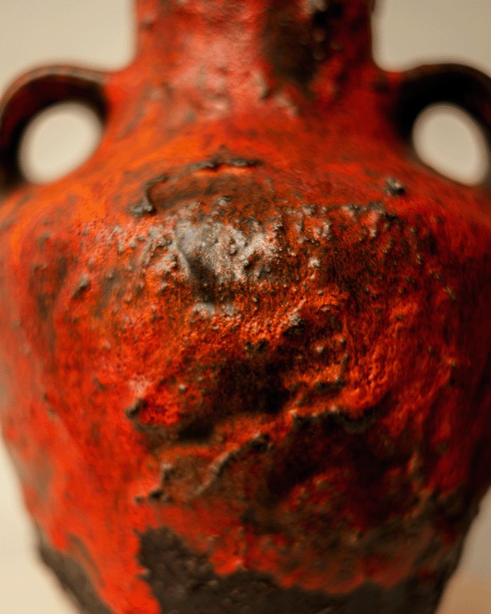 West German Fat Lava Vase