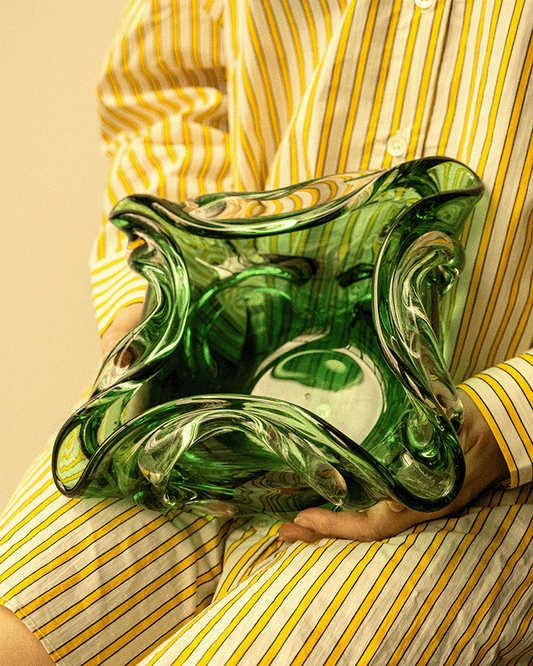 Mid-Century Murano Sommerso Glass Centerpiece