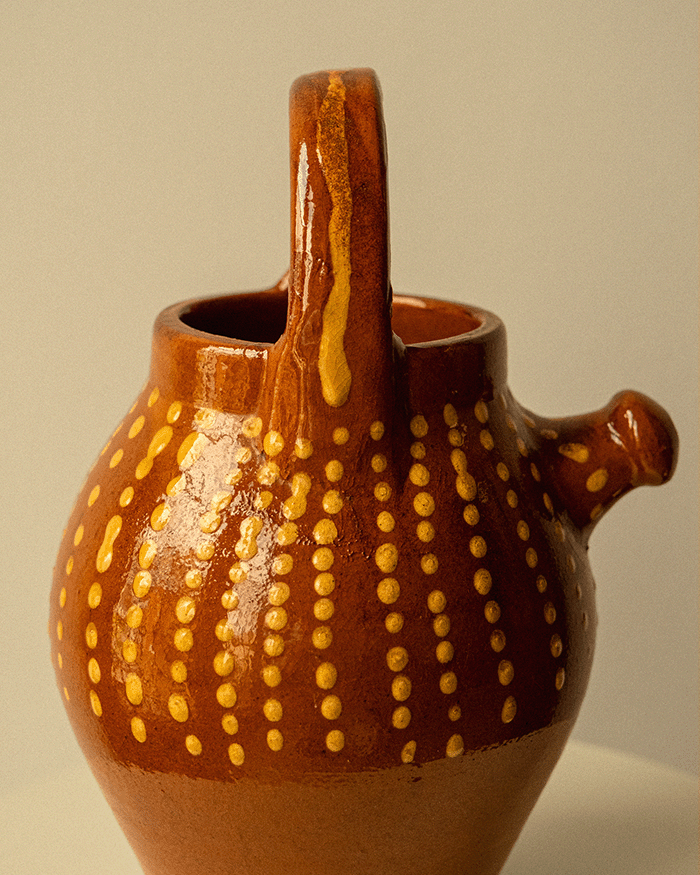 Glazed Terracotta Botijo