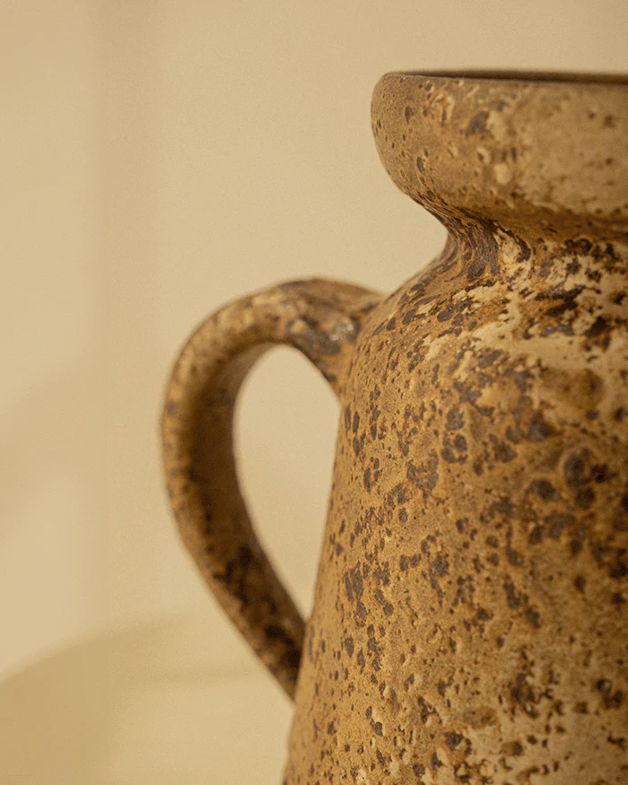 Rustic Stoneware French Pitcher