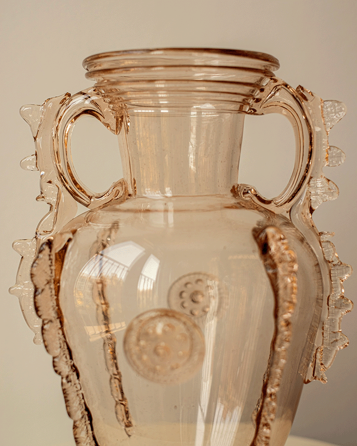 Mallorcan Glass Vase, 1960s