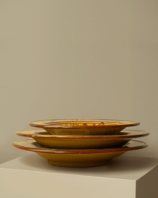 Set of 3 Decorative Spanish Ceramic Plates