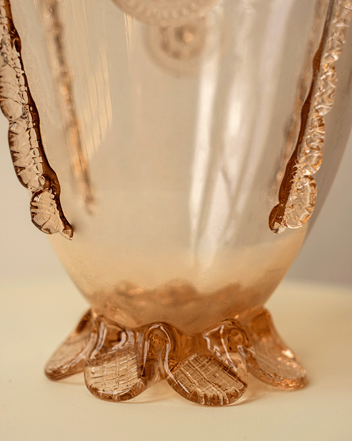 Mallorcan Glass Vase, 1960s