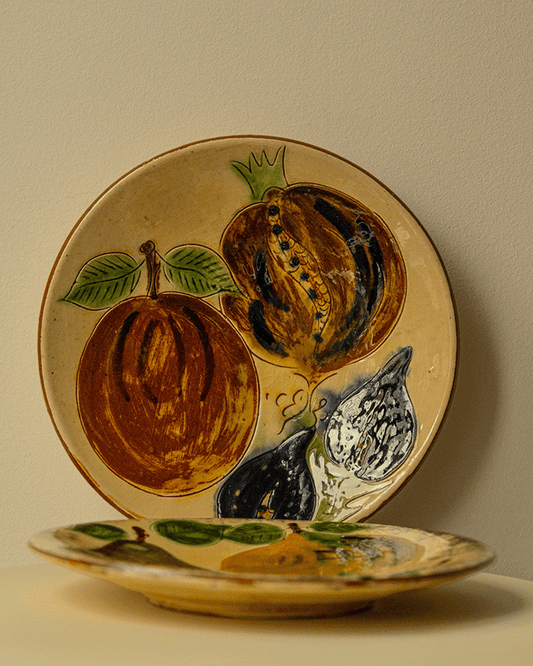 Set of 4 Ceramic Plates by Puigdemont