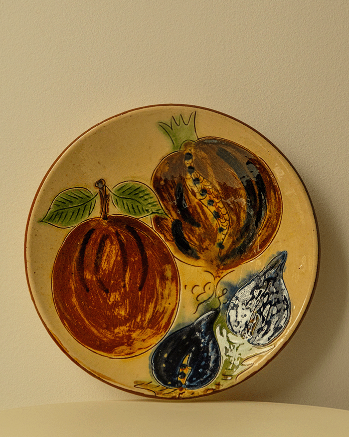 Set of 4 Ceramic Plates by Puigdemont