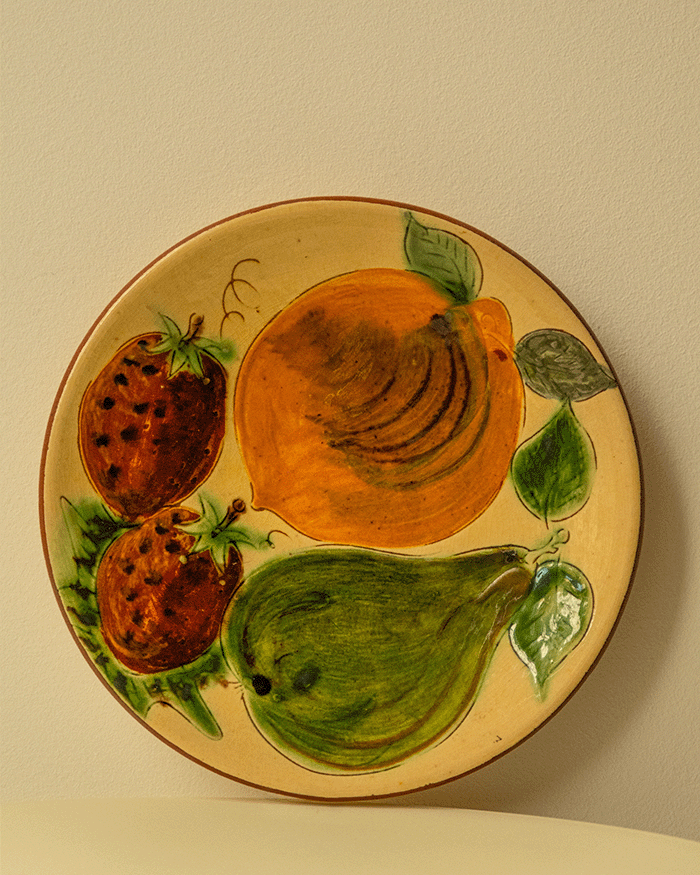Set of 4 Ceramic Plates by Puigdemont