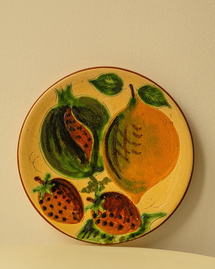 Set of 4 Ceramic Plates by Puigdemont