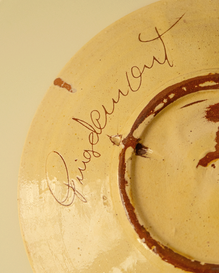 Set of 4 Ceramic Plates by Puigdemont