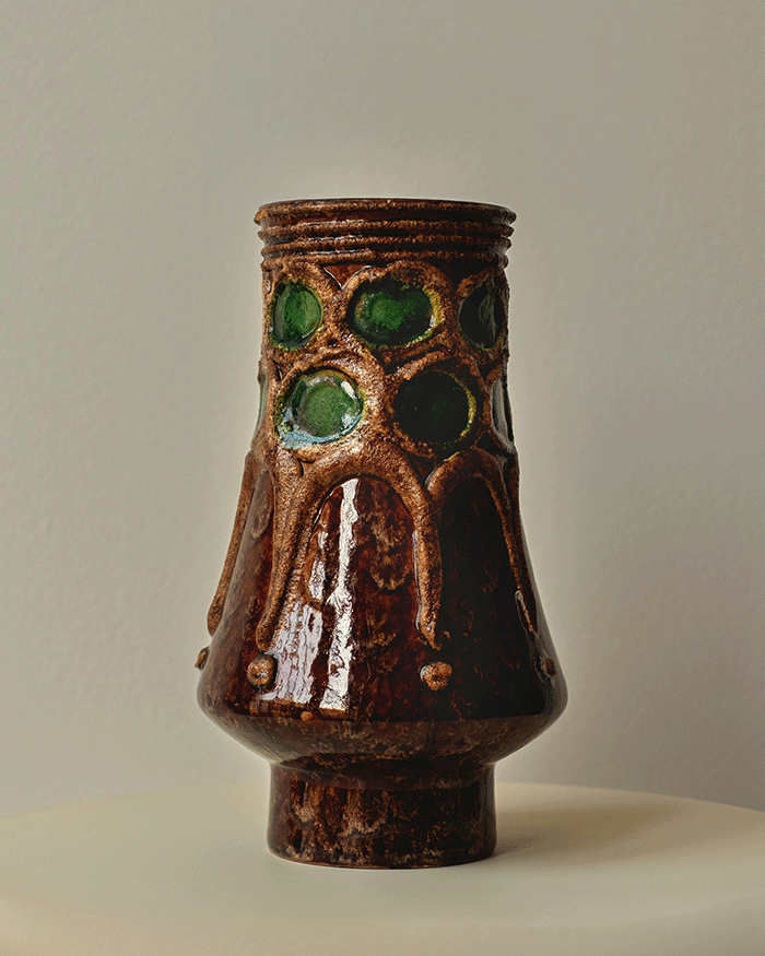 Embossed & Glazed Vase