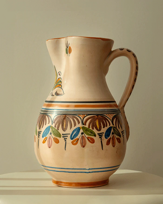 Sanguino Floral Earthenware Pitcher