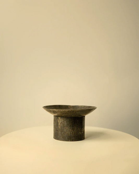 Hand-Carved Wooden Candle Holder (Copia)