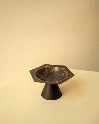 Vintage 1970s Iron Candlestick Holder