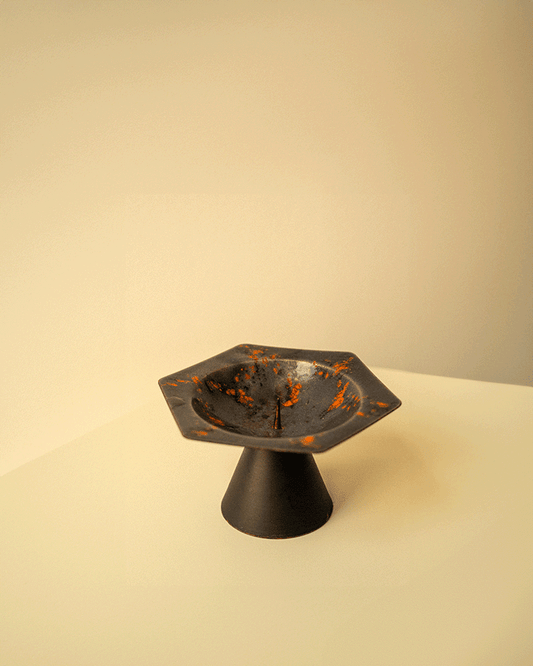 Vintage 1970s Iron Candlestick Holder