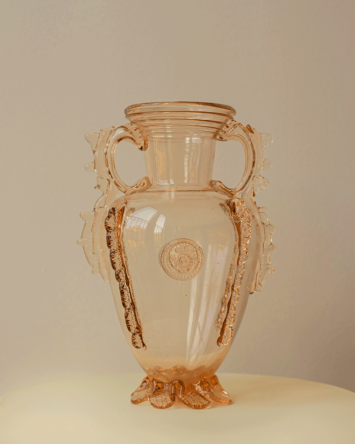 Mallorcan Glass Vase, 1960s