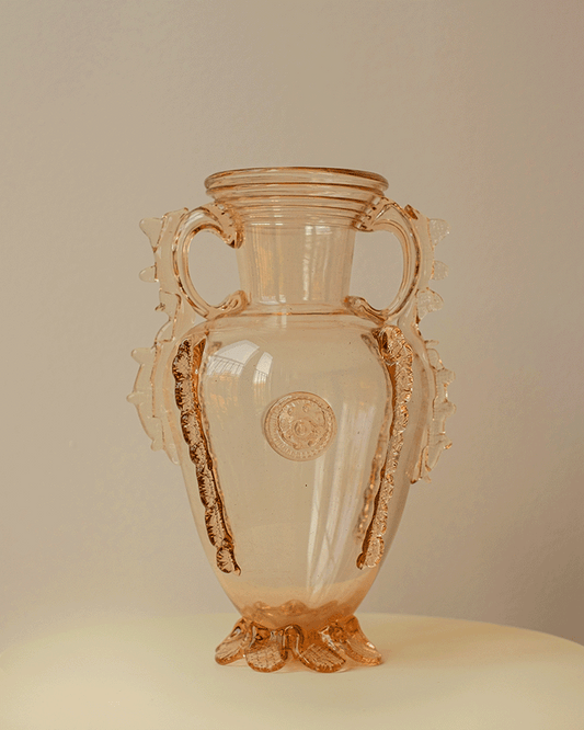 Mallorcan Glass Vase, 1960s
