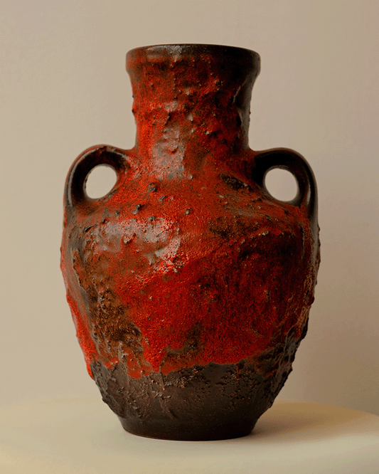 West German Fat Lava Vase