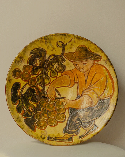Large Catalan Ceramic Plate