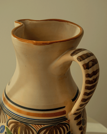 Sanguino Floral Earthenware Pitcher
