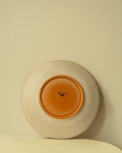 Set of 2 decorative Brutalist plates