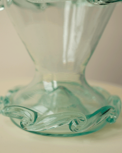 Traditional Catalan Blown Glass Botijo