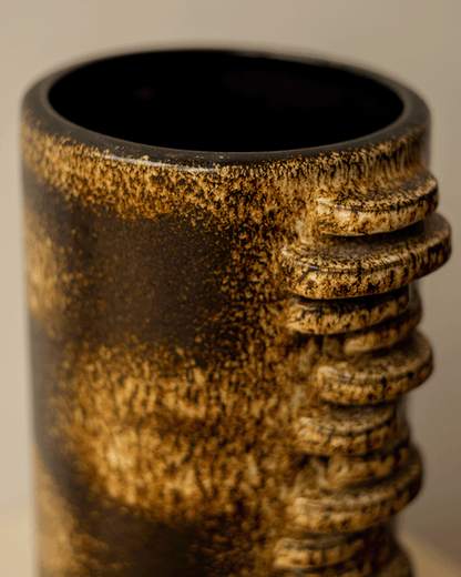 Rare Fat Lava Floor Vase