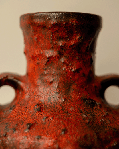 West German Fat Lava Vase