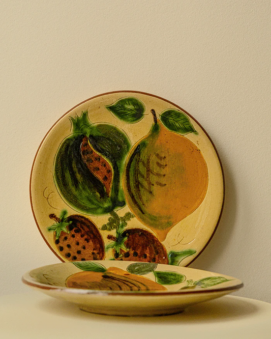 Set of 4 Ceramic Plates by Puigdemont